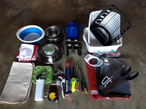 contents of the camp kitchen box